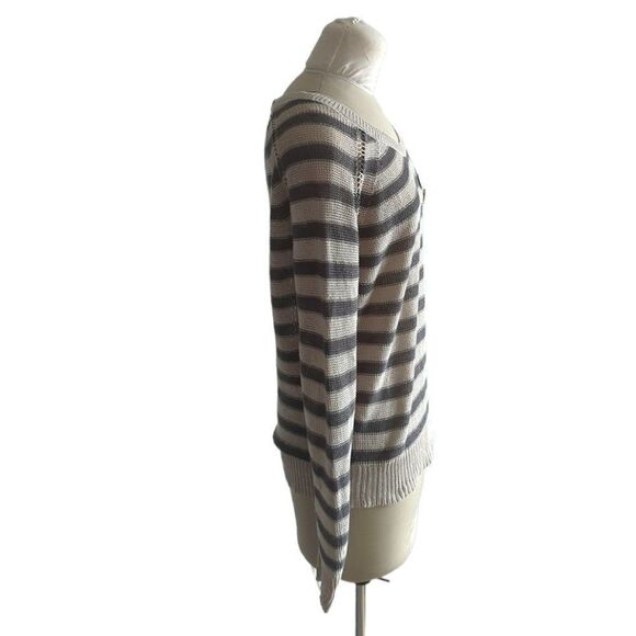 Scotch & Soda Maison Scotch La Femme Selon Marie Striped Crew Neck Sweater - Picture 3 of 5